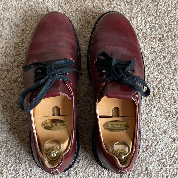 FEIT Men’s Red-Brown Leather Hand Sewn Handmade Lace-Up Shoes Eu 42 US 9 - Picture 5 of 10